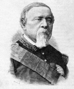 Porträt von General de Ladmirault (1808 - 1898) - in „Les Contemporains“, n.d. späte 19. Jahrhundert von Unknown artist