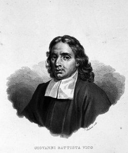 Porträt von Giambattista Vico (1668-1744), Historiker, Jurist und Philosoph Italien. Auch genannt Giovanni, Gian Battista, Jean Baptiste oder Jean-Baptiste. Gravur des 19. Jahrhunderts.