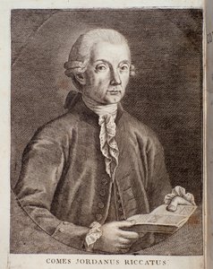Porträt von Giordano Riccati (Gravur)