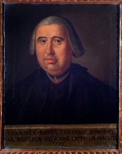 Porträt von Giovanni Battista Costanzi, italienischer Komponist und Cellist