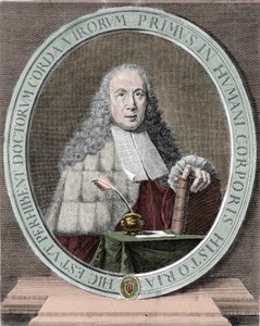 Porträt von Giovanni Battista Morgagni (1682-1771) italienischer Arzt und Anatom. Mailänder von Unknown artist