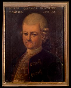 Porträt von Giuseppe Gazzaniga (1743-1818) italienischer Komponist. Anonymes Gemälde. 18. Jahrhundert. Bologna, Civico Museo Bibliografico Musicale. von Unknown artist