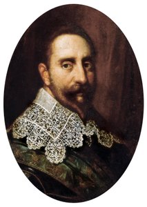 Porträt von Gustav II. Adolf (1594-1632), König von Schweden von 1611 bis 1632. Gemälde. Padua, Städtisches Museum von Padua. von Unknown artist