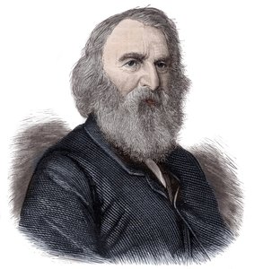Porträt von Henry Longfellow, amerikanischer Dichter und Pädagoge