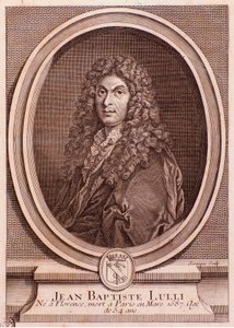 Porträt von Jean Baptiste Lully (Stich) von Unknown artist