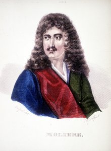 Porträt von Jean Baptiste Pocquelin, bekannt als „Molière“ (1622-1673)