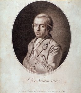 Porträt von Johann Gottlieb Naumann (Stich) von Unknown artist