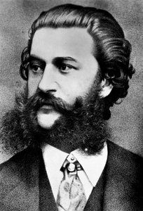 Porträt von Johann Strauss (1825-1899). von Unknown artist