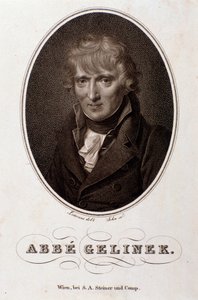 Porträt von Josef Gelinek (Joseph) (1758-1825) österreichischer Pianist, Komponist und Theologe Gravur. 19. Jahrhundert. Bologna, civico museo musico von Unknown artist