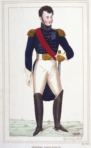 Porträt von Jérôme Bonaparte (1784-1860). Gravur von 1830 von Unknown artist