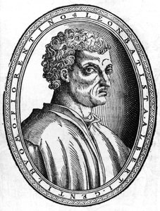 Porträt von Leon Battista Alberti (1404 - 1472), italienischer Humanist und Architekt