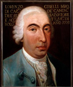 Porträt von Lorenzo Gibelli (1719-1812), italienischer Komponist, Kastrat von Unknown artist