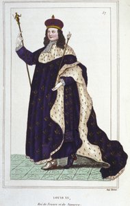 Porträt von Ludwig XV. (1710 - 1774), König von Frankreich (1830)