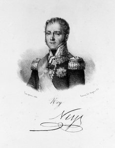 Porträt von Michel Ney, Herzog von Elchingen, Prinz von der Moskwa (1769 - 1815), Marschall von Frankreich. Gravur aus dem 19. Jahrhundert. von Unknown artist