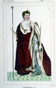 Porträt von Napoleon I. (1769-1821) im Kaisergewand