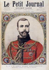 Porträt von Nikolaus II. von Russland als junger Mann - in „Le Petit Journal“ vom 11.11.1894 von Unknown artist