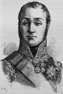 Porträt von Nicolas Oudinot, Herzog von Reggio (1767 - 1847). Gravur des späten 19. Jahrhunderts in „Histoire de France“ von H. Martin von Unknown artist