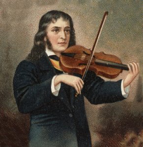 Porträt von Nicolo Paganini (1782 - 1840), italienischer Geiger