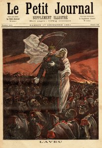 Porträt von Otto von Bismarck (1815-1890), Kanzler des Königreichs Preußen (1862-1890), er vereinigte Deutschland durch eine Reihe von Kriegen und wurde der erste Kanzler (1871-1890) des Deutschen Reiches. Er ist in dieser Komposition von Henri Meyer darge