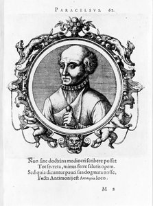 Porträt von Philippus Aureolus Theophrastus Bombastus von Hohenheim Paracelsus