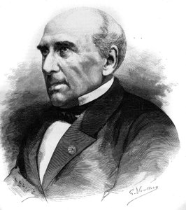Porträt von Pierre Guillaume Frédéric Le Play (Pierre-Guillaume-Frédéric) (1806-1882), französischer Ingenieur und Soziologe. Stich in „Le Monde illustré“ Nr. 1306 vom 8. April 1882. von Unknown artist