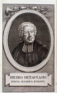 Porträt von Pietro Metastasio (Stich) von Unknown artist