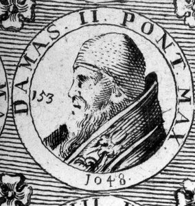 Porträt von Papst Damasus II. (gestorben 1048). von Unknown artist