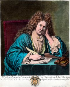 Porträt von Richard Delalande, Superintendent der Musik des Königs, in Paris von Unknown artist