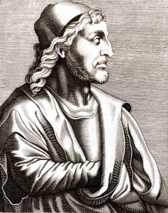 Porträt von Simone Martini (1283 - 1344). von Unknown artist
