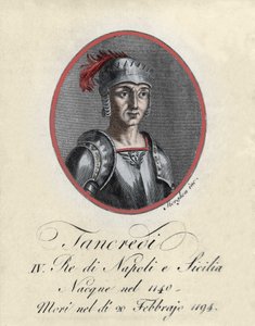 Porträt von Tancrede de Lecce (Tancredi), König von Sizilien und Neapel (1140-1194).