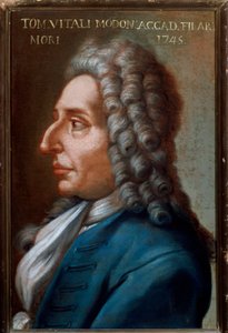 Porträt von Tommaso Antonio Vitali Modoni (1663-1745) italienischer Komponist und Geiger. Anonymes Gemälde. 18. Jahrhundert. Bologna, Civico Museo von Unknown artist