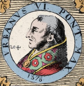 Porträt von Urban VI (Bartolemeo Prignano)