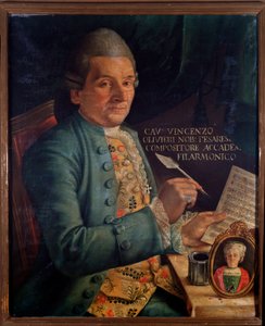 Porträt von Vincenzo Olivieri, italienischer Komponist von Unknown artist