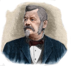 Porträt von Wilhelm Jordan (1842-1899), deutscher Geodät.