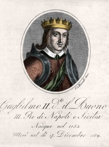 Porträt von Wilhelm II. dem Guten (Guglielmo il buono) von Unknown artist
