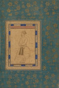 Porträt eines unbekannten Adligen vom Hofe Shah Jahans