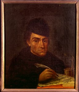 Porträt von Francesco Antonio Calegari, italienischer Barockmusiker, Theoretiker, Komponist und Priester