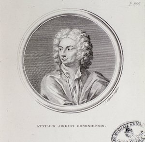 Porträt des italienischen Komponisten Attilio Ariosti von Unknown artist