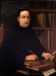 Porträt des italienischen Komponisten Ferdinando Antonio Lazari (1678-1754) von Unknown artist