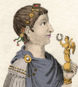 Porträt des oströmischen Kaisers Flavius Arcadius (377-408) von Unknown artist