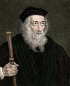 Porträt des englischen Theologen und Reformers John Wyclif (oder Wycliff oder Wycliffe) von Unknown artist
