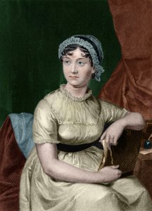 Porträt der englischen Schriftstellerin Jane Austen (1775-1817). Gravur aus dem Buch „Portrait gallery of eminent men and women of Europe and America“ von Evert Augustus Duyckinck (1816-1878). 1893, Bd. 1 von Unknown artist