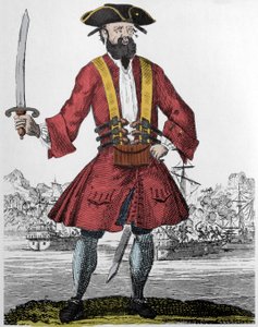 Porträt des Piraten Edward Teach alias Blackbeard