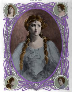 Porträt der Sängerin Nellie (Nelly) Melba (1861-1931) Ende des 19. Jahrhunderts