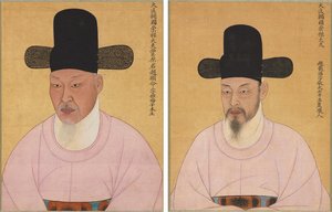 Porträts von Cho Hyun-myeong und Cho Jae-ho von Unknown artist