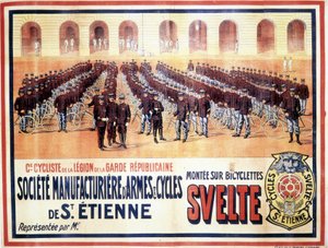 Präsentation der Radfahrkompanie der Legion der Republikanischen Garde: Société manufacturière d