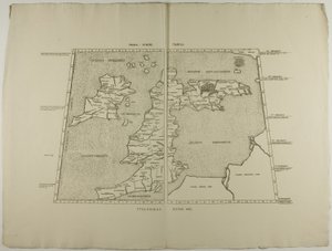 Prima Europe Tabula: Ptolemaeus Romae 1490 von Unknown artist