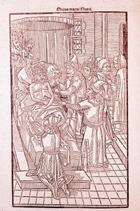 Wahrscheinlich Sultan Mehmed II im Jahr 1481 (Gravur) von Unknown artist