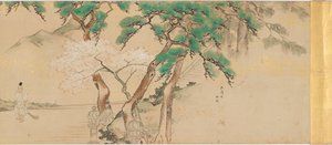 Prozession eines kaiserlichen Boten zum Iwashimizu-Schrein von Unknown artist