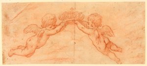 Putti mit Krone von Unknown artist